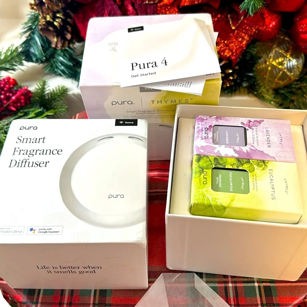 🔥💥Thymes Eucalyptus & Lavender Pura 4 Smart Fragrance Diffuser Kit